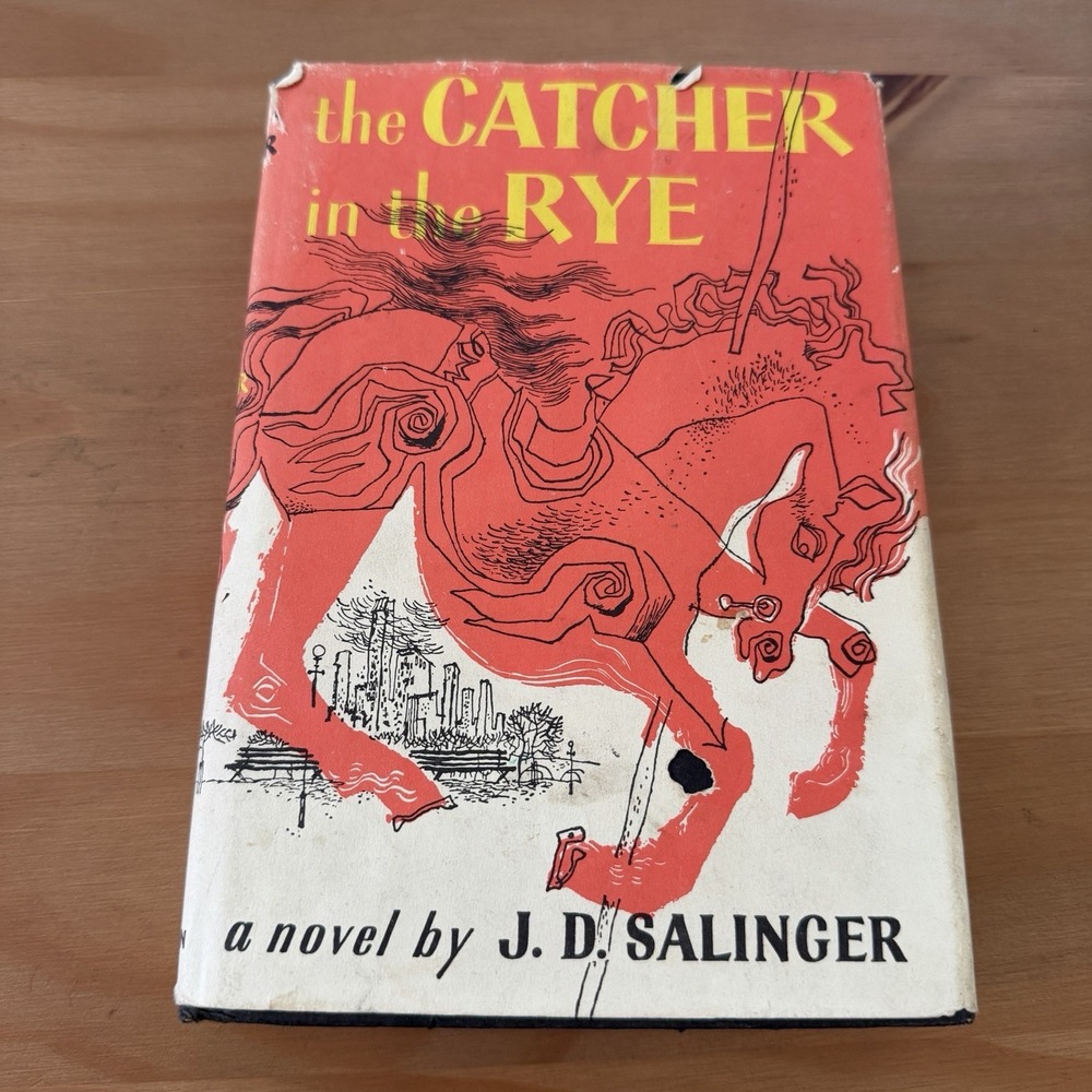 The Catcher In The Rye J.D. SALINGER Vtg Book Club Edition Hardcover Dust Jacket